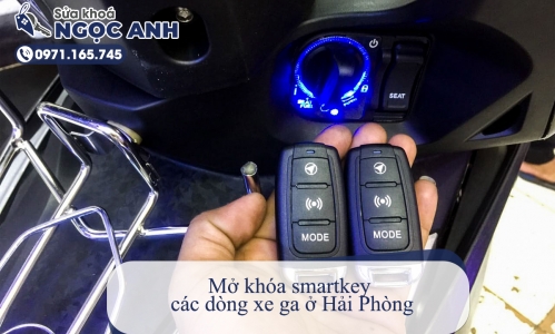 Mở khóa smartkey các dòng xe ga ở Hải Phòng